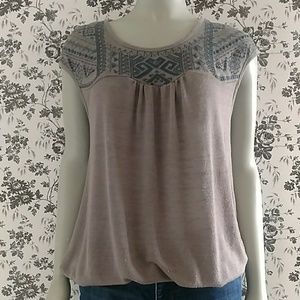 Knox Rose Sleevless Southwest Embroidery Small